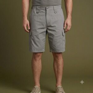 LAPG Tactical Cargo Shorts Mens 40 Gray Ripstop Operator Utility